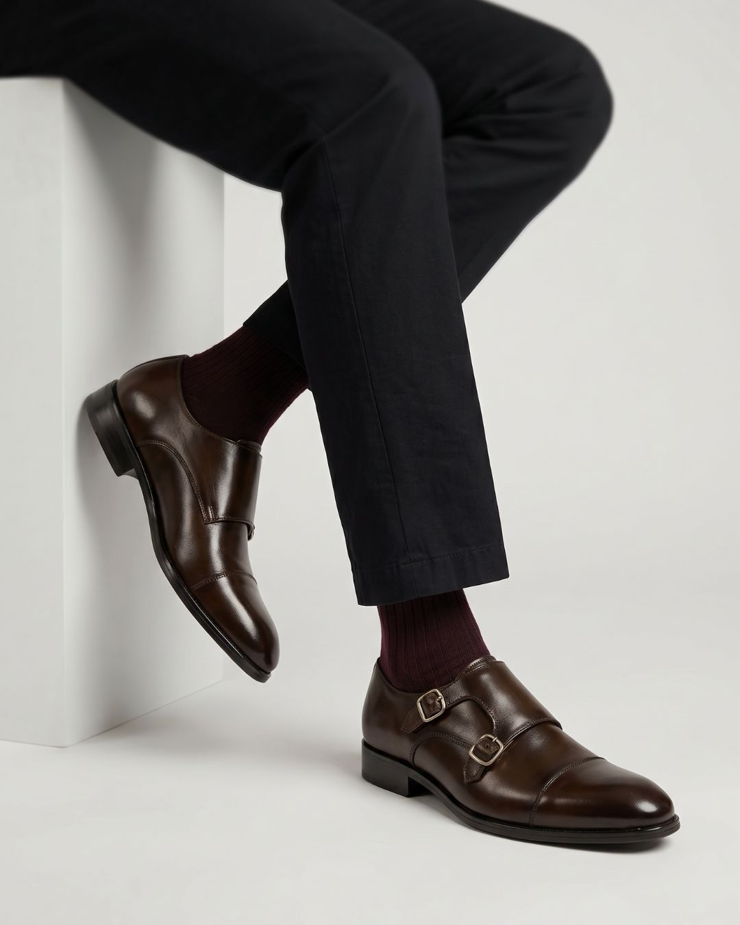 MK Double Monk Strap BRN Main image